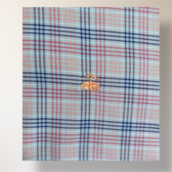 Brooks Brothers 346 Blue Red Plaid Long Sleeve Button Down Shirt Preppy Men's L - Picture 6 of 9